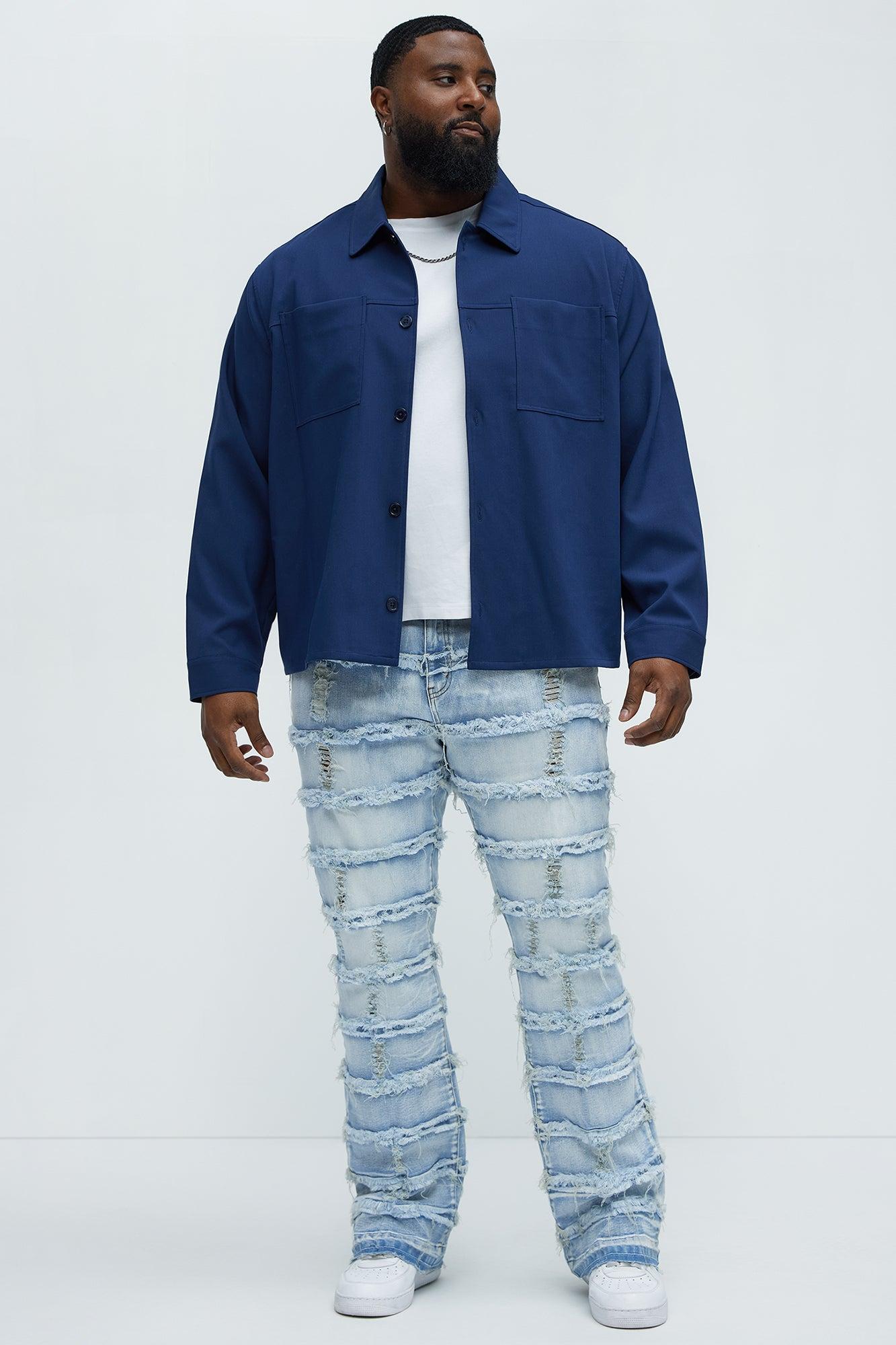 More Than You Frayed Slim Flare Jeans - Light Wash Product Image