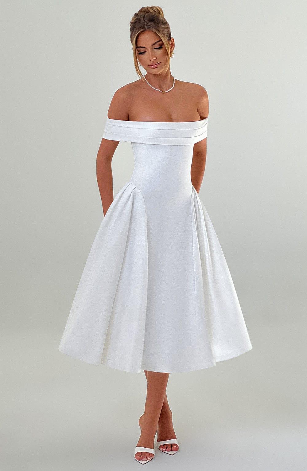Miranda Midi Dress - Ivory Product Image
