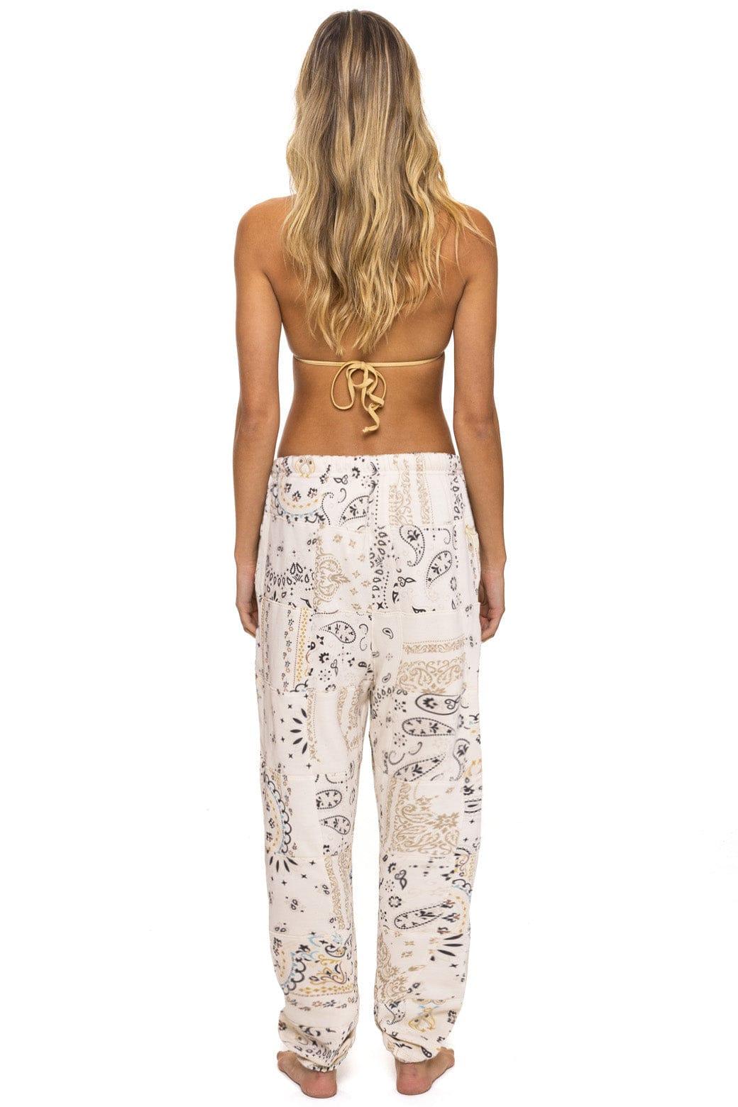 BANDANA QUILTED SWEATPANTS - VINTAGE WHITE Male Product Image