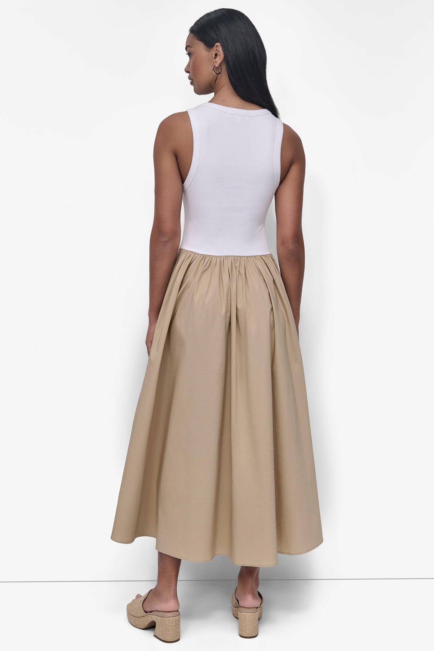 MIXED MEDIA MIDI TANK DRESS Product Image