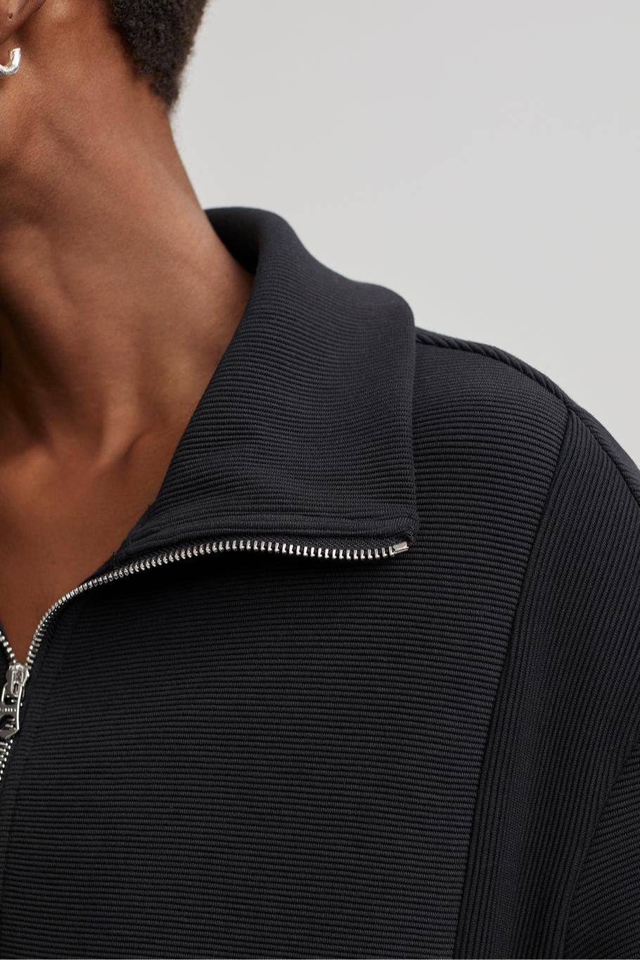 Fulham Longline Halfzip - Black Product Image