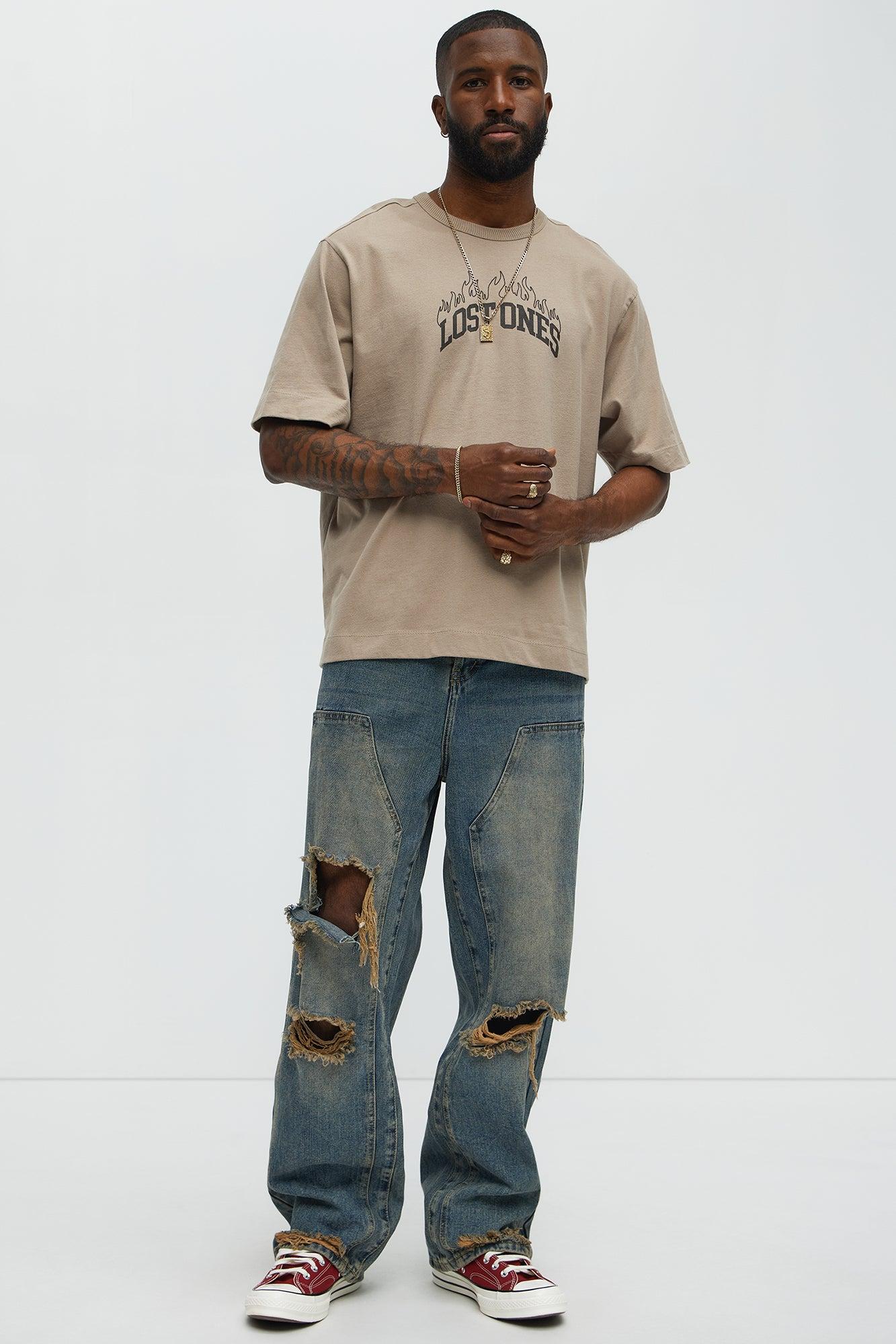 Lost Ones Oversized Short Sleeve Tee - Sand Product Image