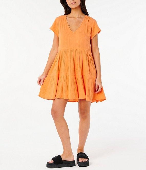 Rip Curl Premium Surf Gauze Tiered Dress Product Image