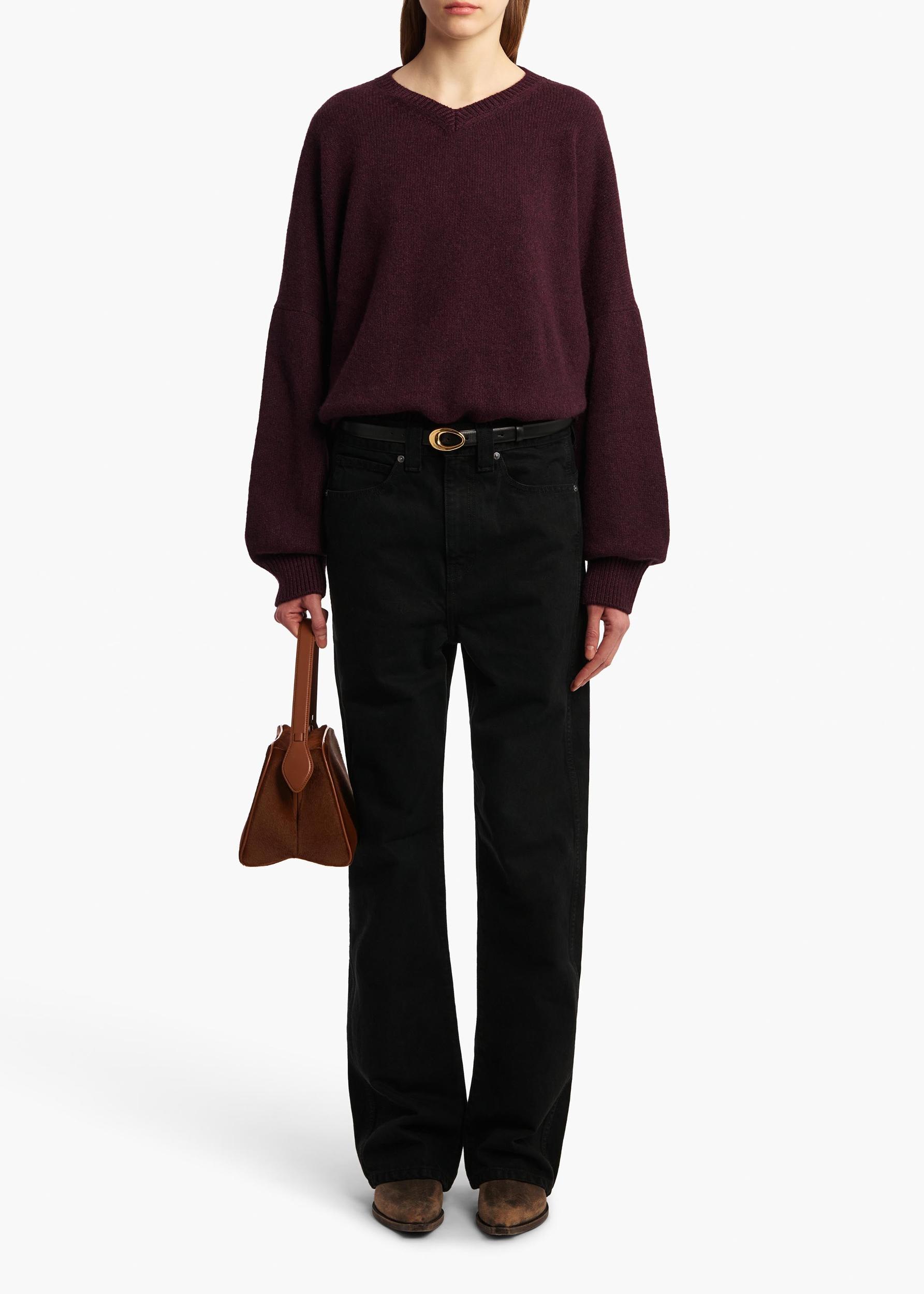 Wolfe Sweater in Plum Product Image