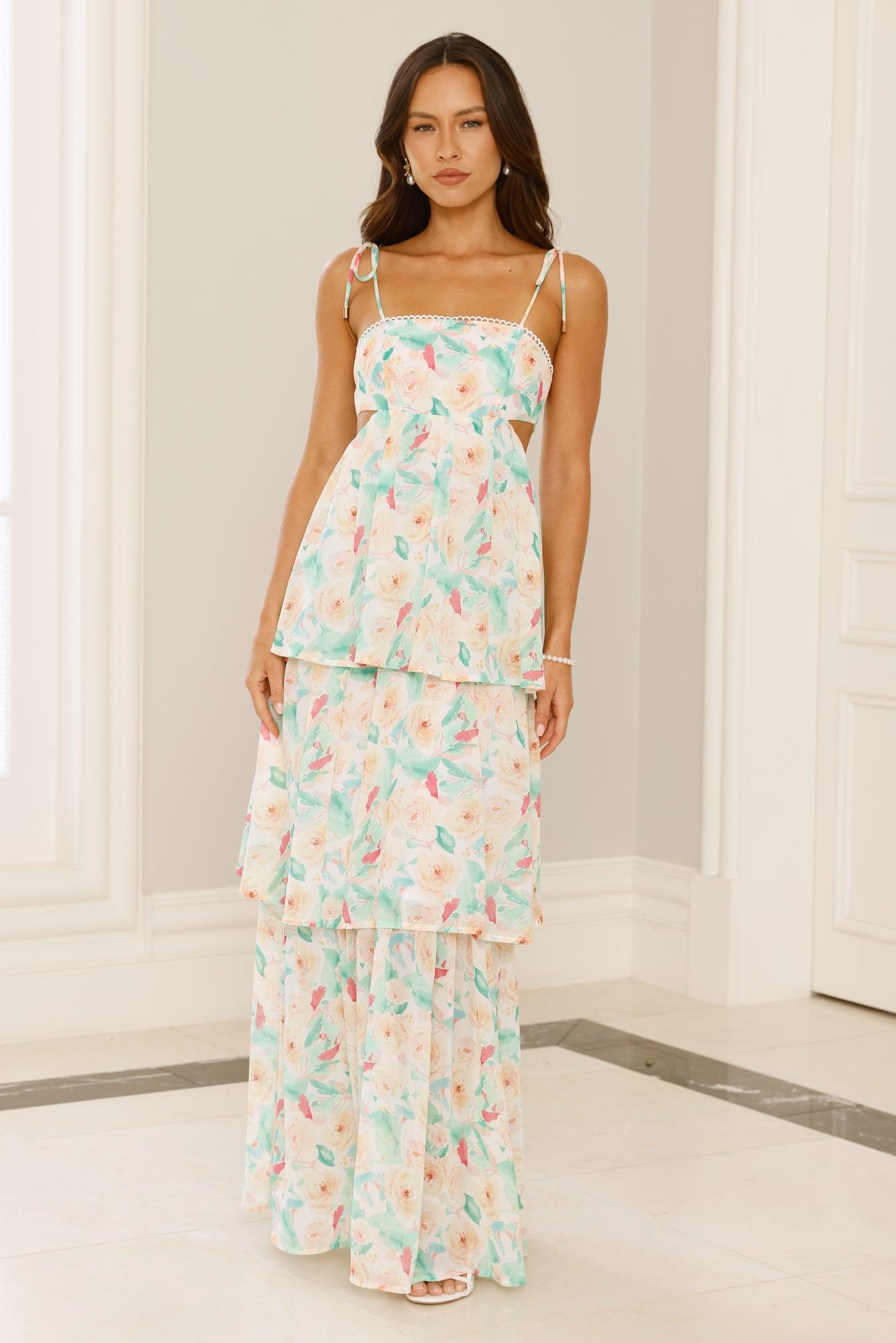 Hamilton Island Maxi Dress Green Product Image