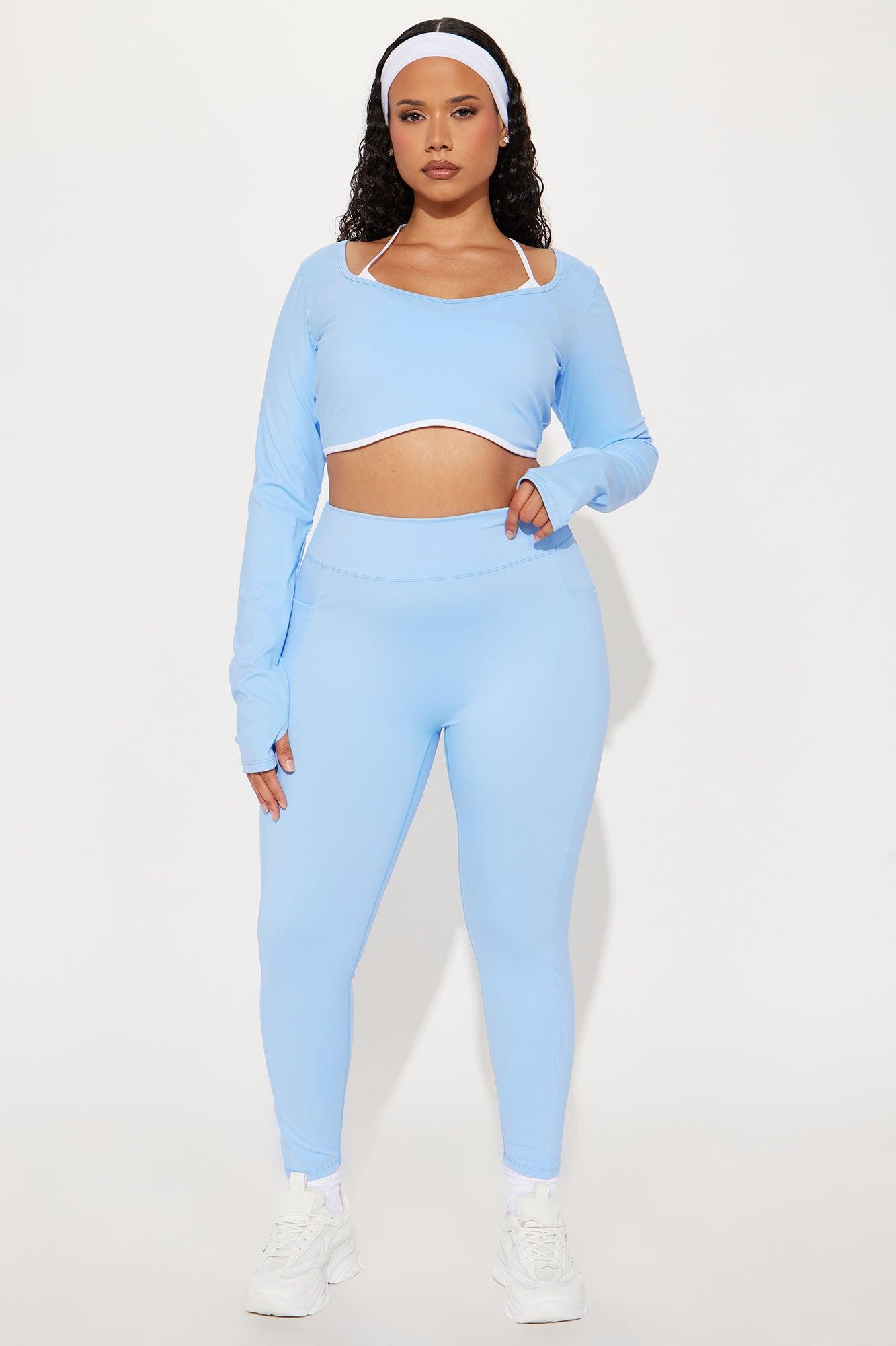 Tennis Club Twofer Active Top - Light Blue Product Image