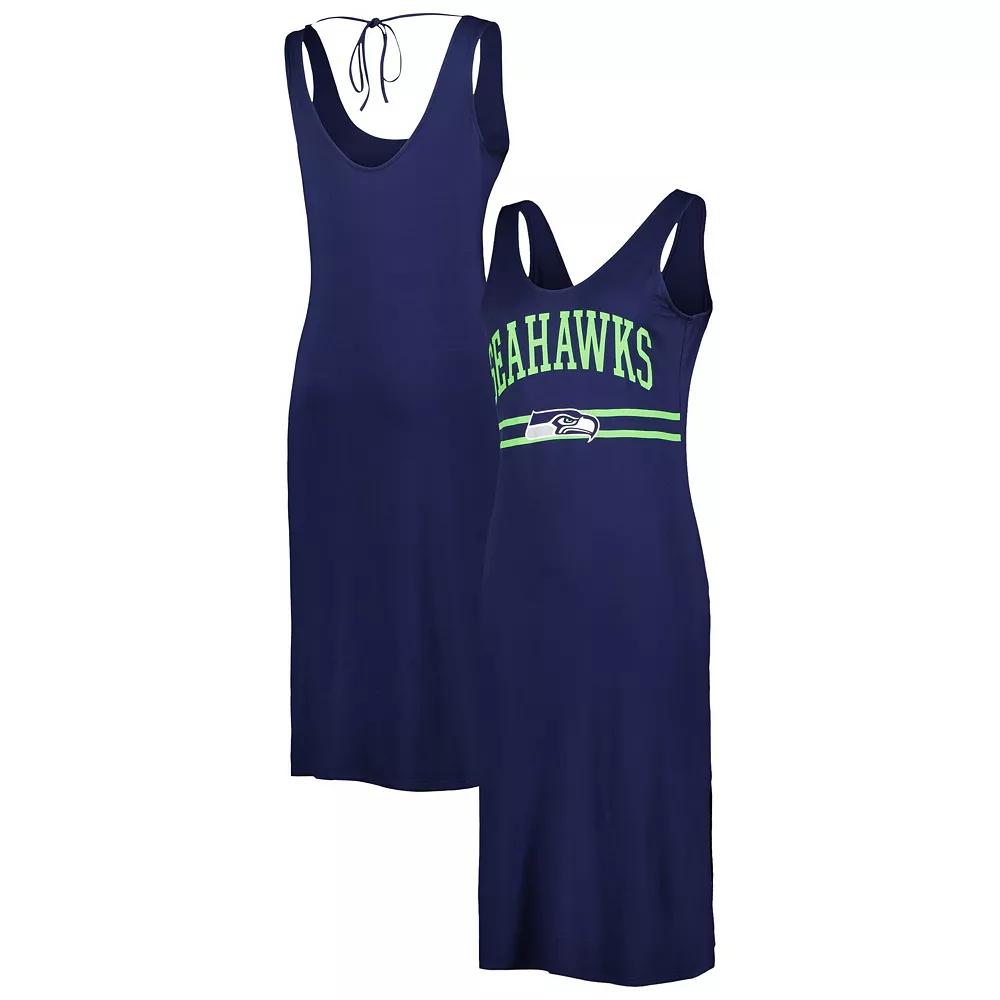 Women's G-III 4Her by Carl Banks College Navy Seattle Seahawks Training V-Neck Maxi Dress,  Product Image