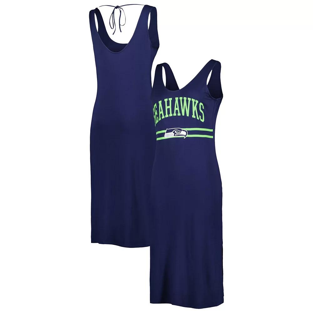 Women's G-III 4Her by Carl Banks College Navy Seattle Seahawks Training V-Neck Maxi Dress,  Product Image
