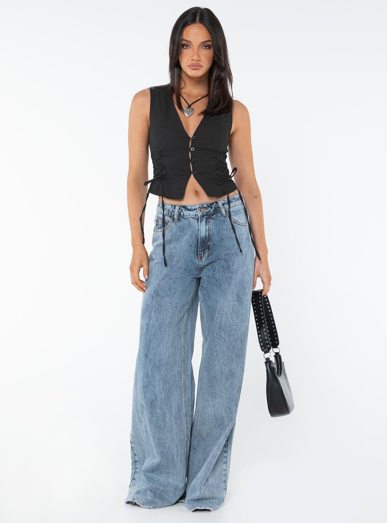 Stavia Vest Top Black Product Image