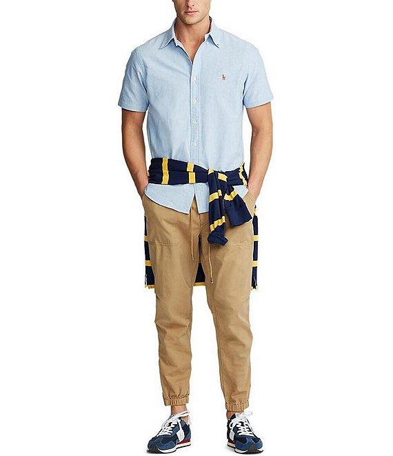 Polo Ralph Lauren Solid Oxford Short Sleeve Woven Shirt Product Image