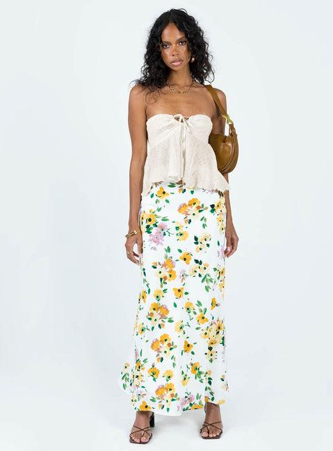 Long Summer Nights Top Ivory Low Impact Product Image