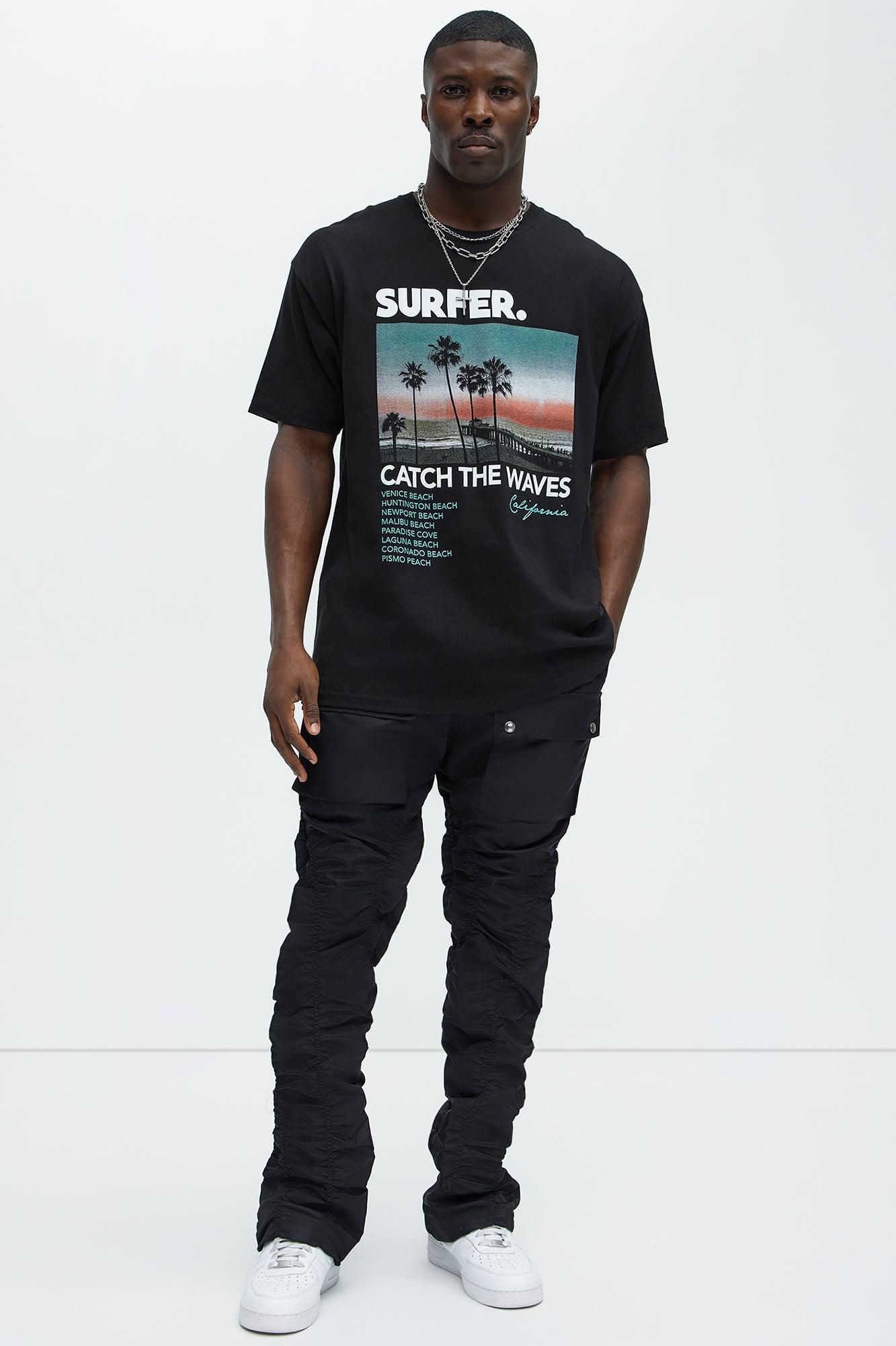 Catch The Waves Short Sleeve Tee - Black Product Image