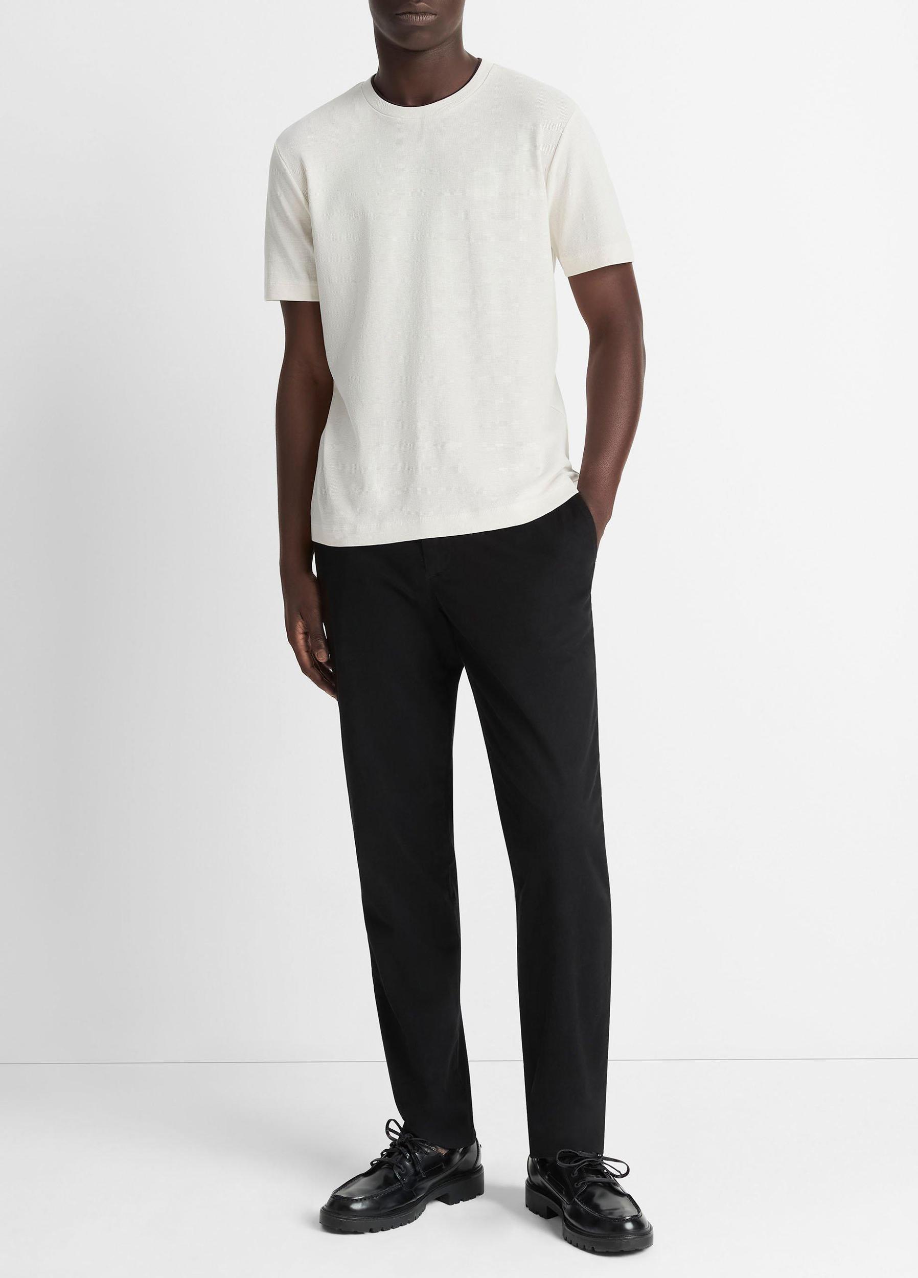 Double-Neck Pima Cotton T-Shirt Product Image