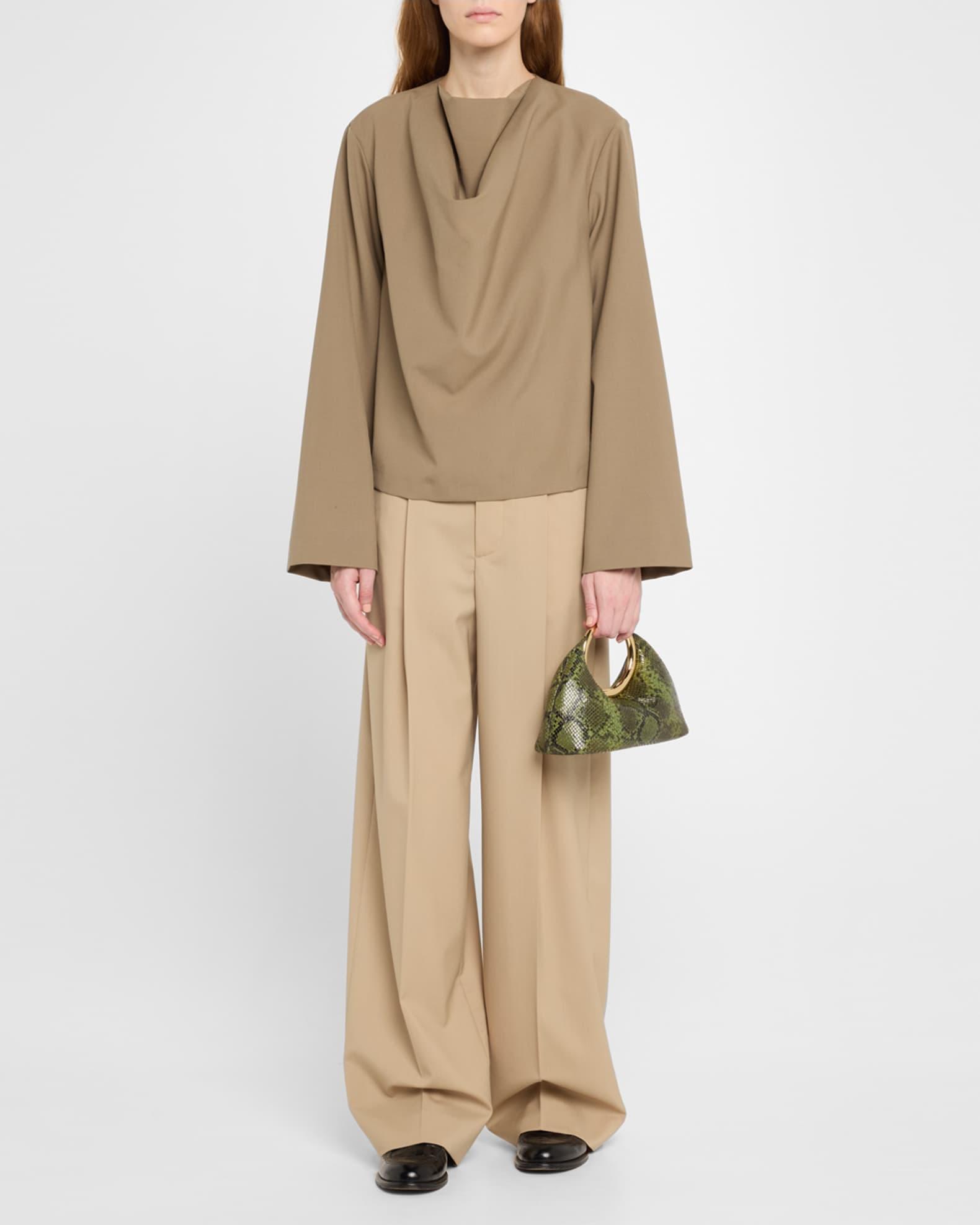 Le Petit Calino Snakeskin Printed Leather Top-Handle Bag Product Image