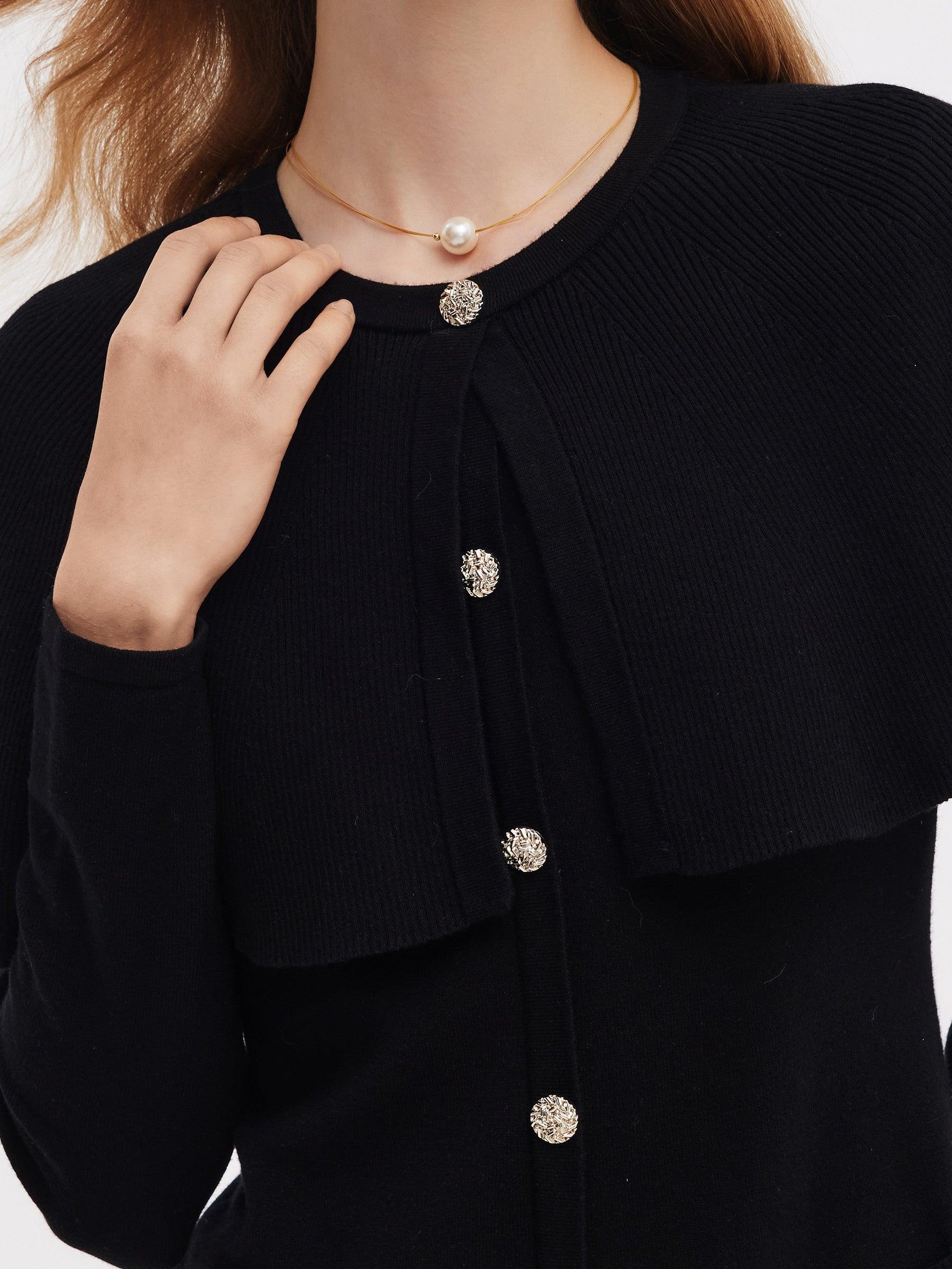 Tencel Blend Capelet Women Knit Mini Dress Product Image