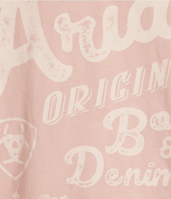 Ariat Jersey Knit Canvas Oversized Crew Neck Long Sleeve T-Shirt Product Image