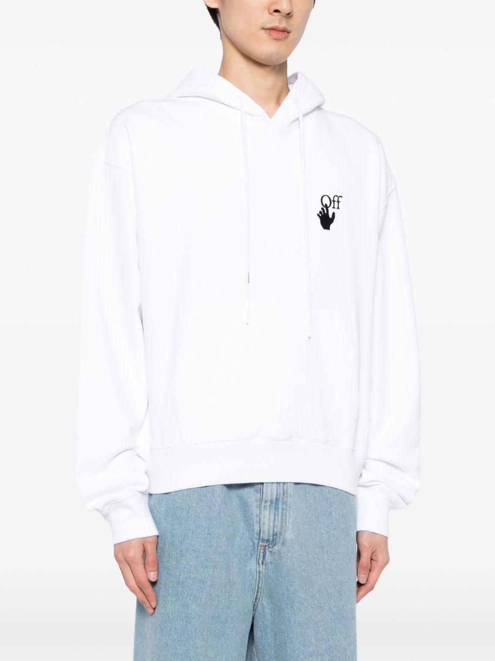 graphic-print cotton hoodie Product Image