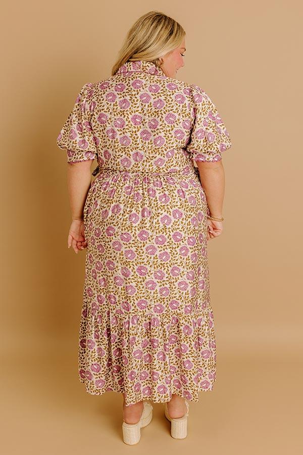 Falling For Floral Midi Dress Curves Product Image