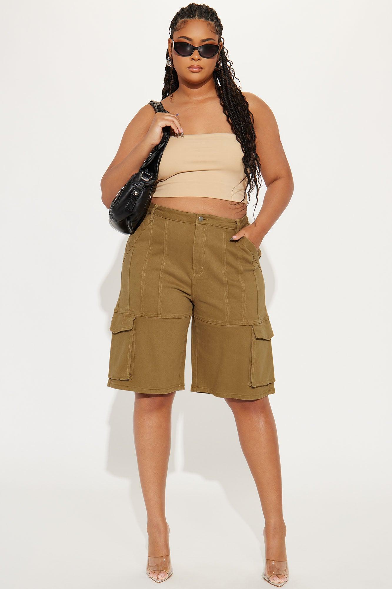 Braelynn Bermuda Short - Tan Product Image