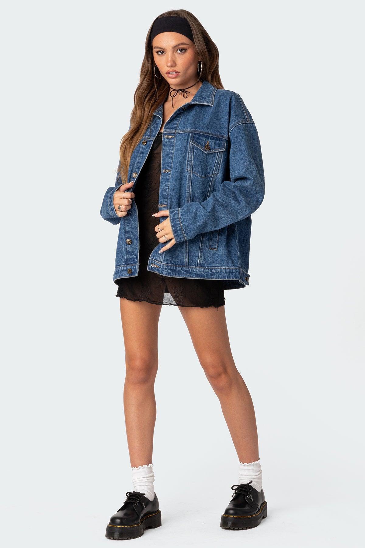 Dalia Oversized Denim Jacket Product Image