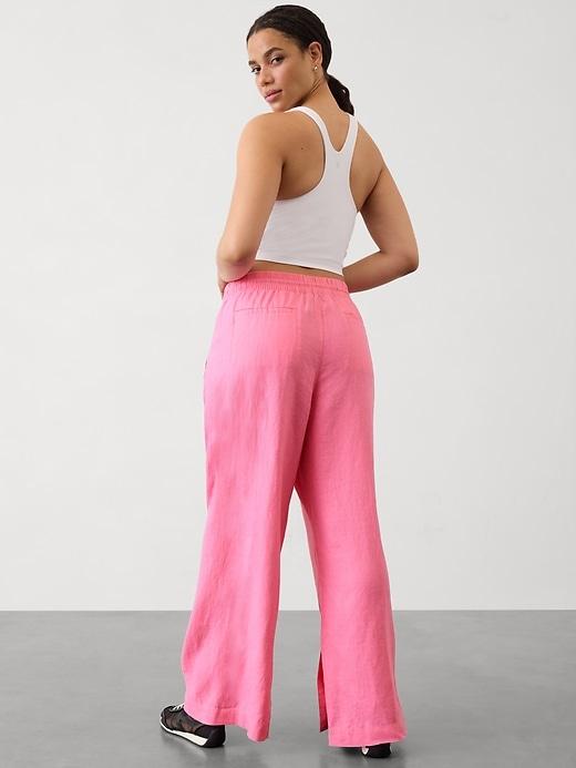 Retreat Linen High Rise Wide Leg Pant Product Image