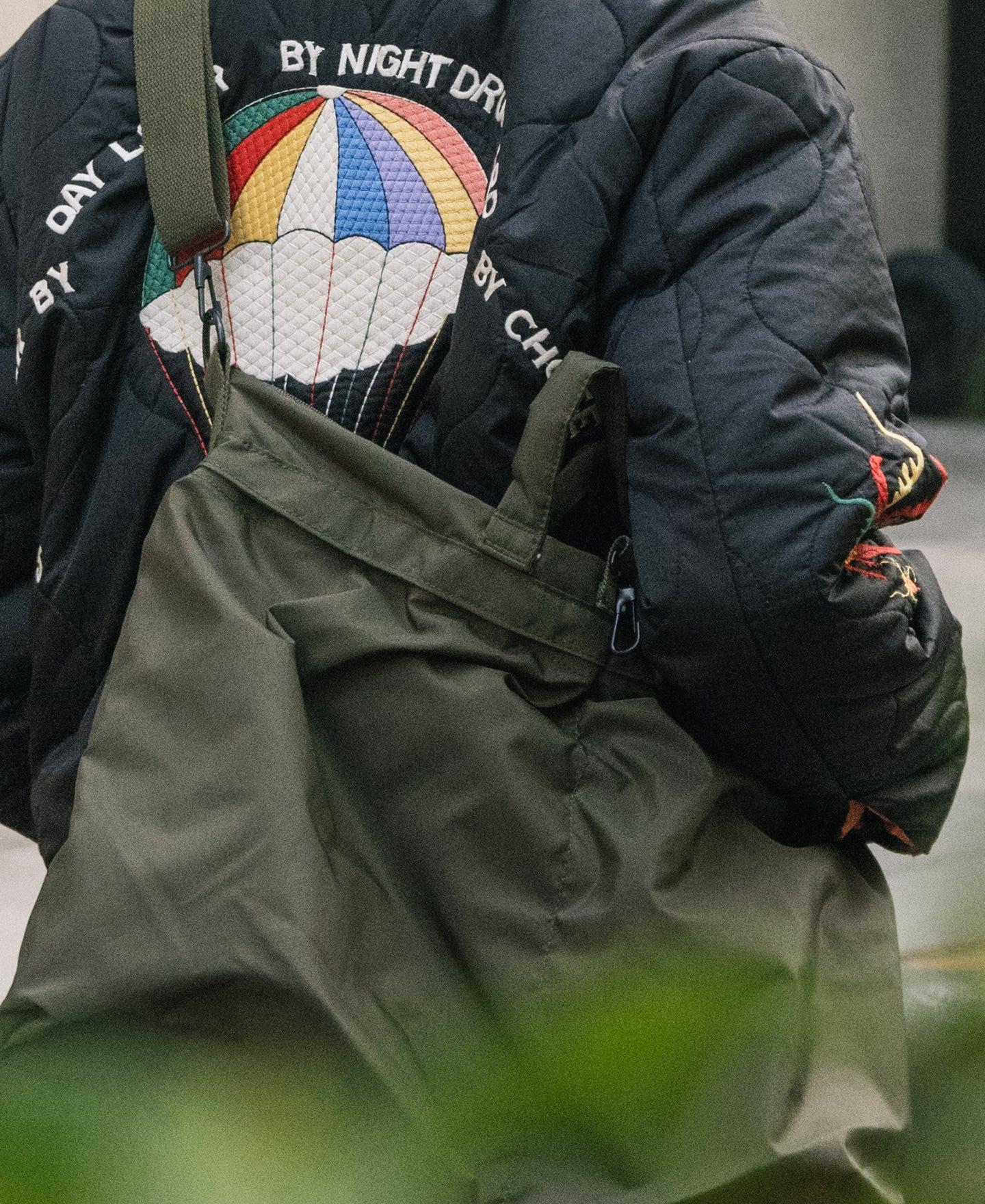 Vietnam War Quilted Padded Souvenir Jacket - Olive Product Image