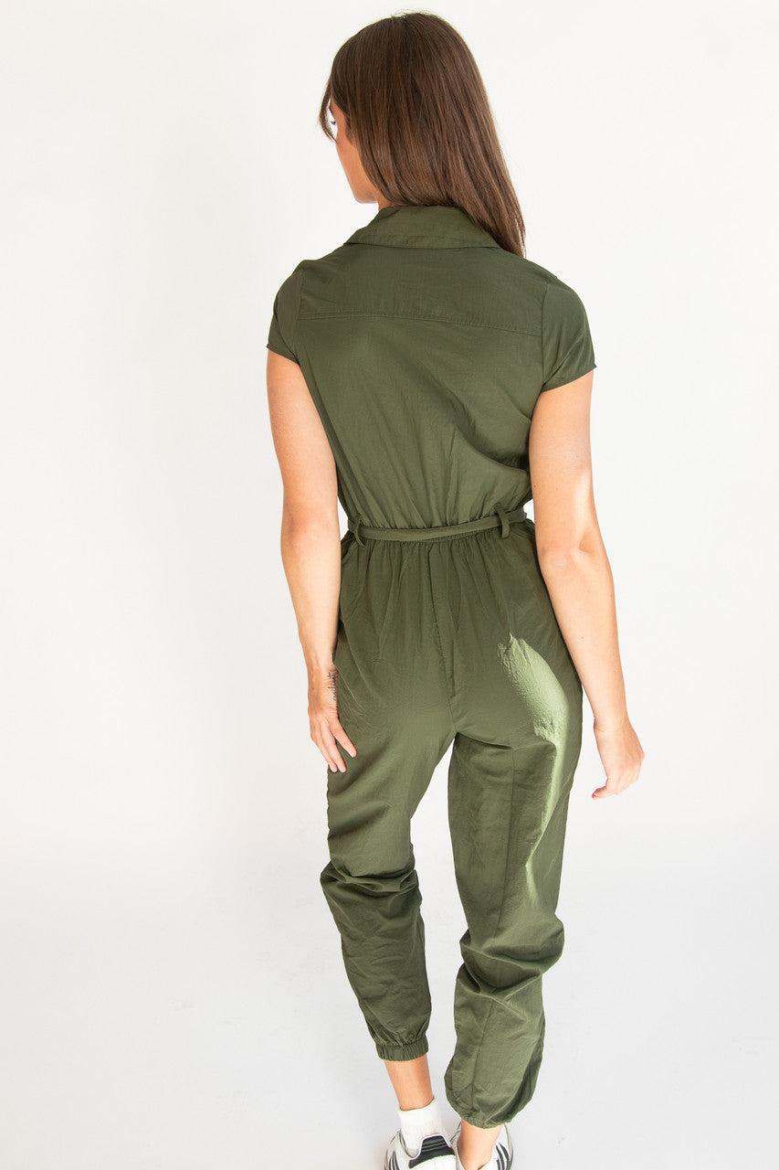 Utility Parachute Belted Jumpsuit Product Image