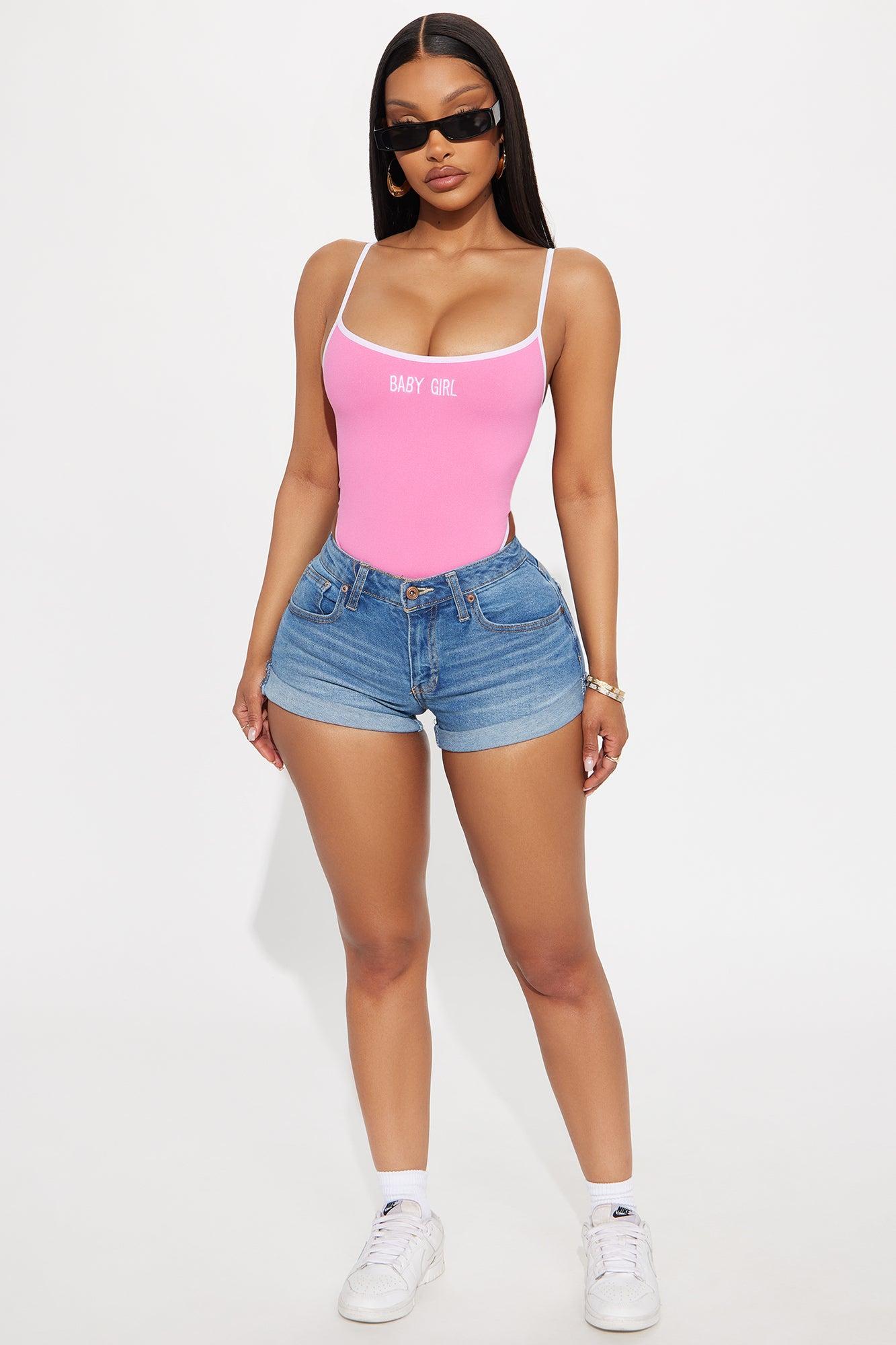 Babygirl Seamless Bodysuit - Pink Product Image