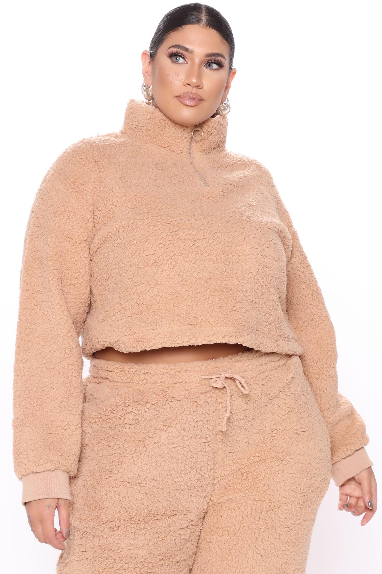 Cuddle Time Cozy Pant Set - Camel Female Product Image