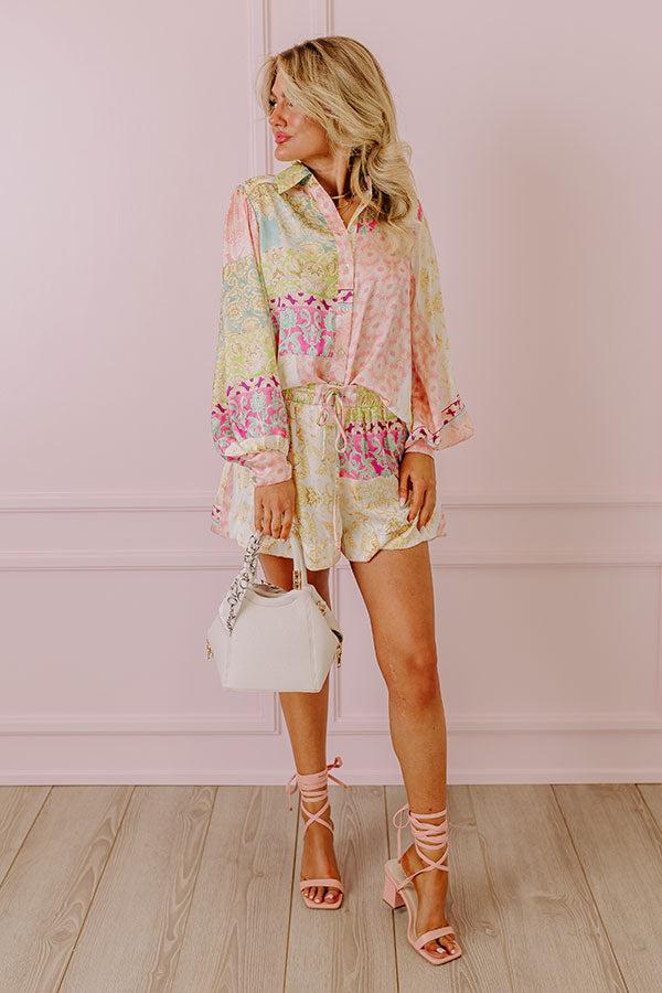 Uptown Chic Satin Shorts Product Image