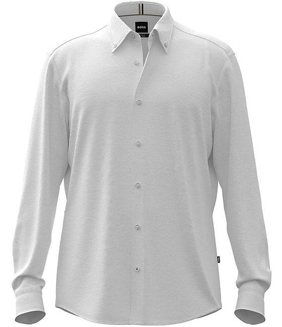 Hugo Boss BOSS Linen Long Sleeve Woven Shirt Product Image