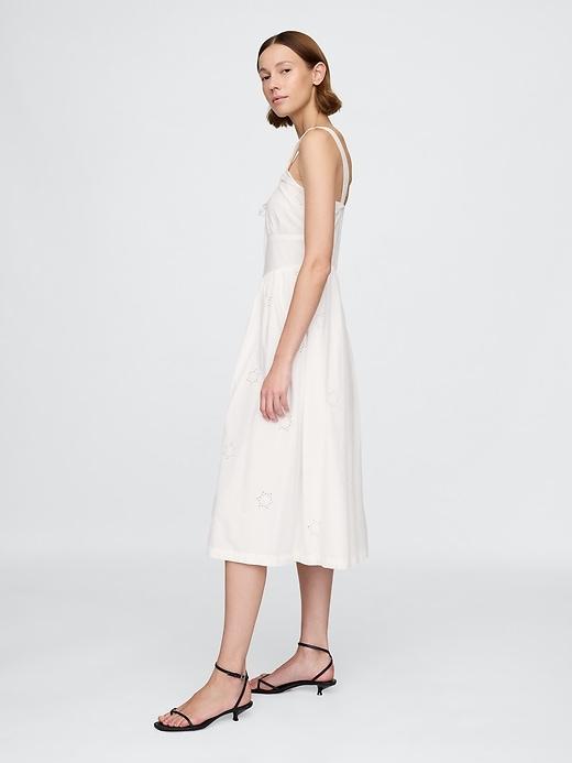 Eyelet Scoop Neck Dress Product Image