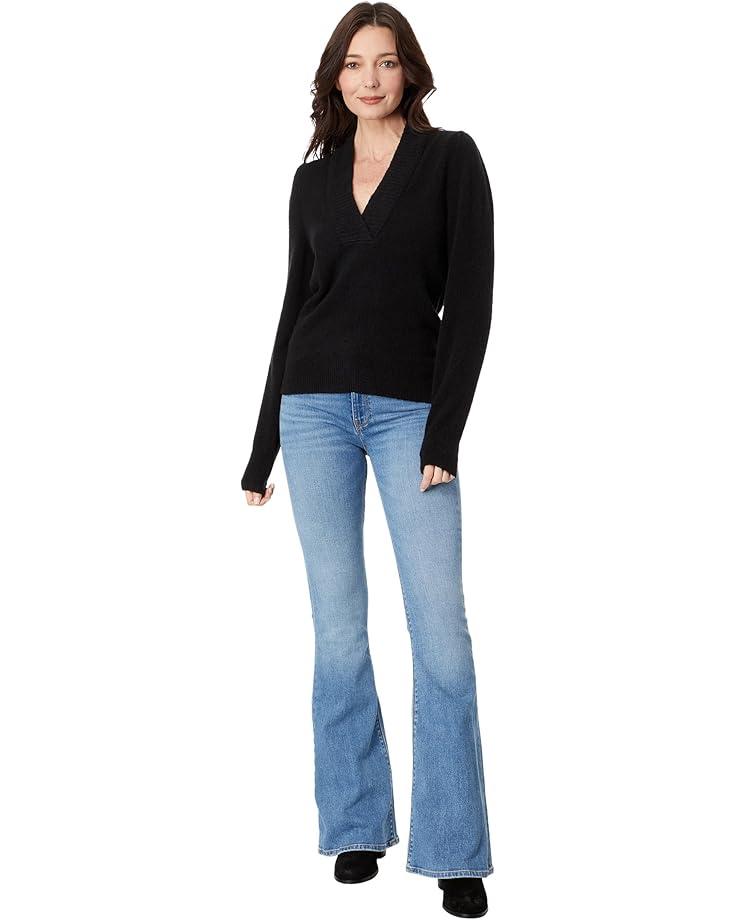 Women's Lilla P Long Sleeve Crossed V-Neck Sweater Product Image