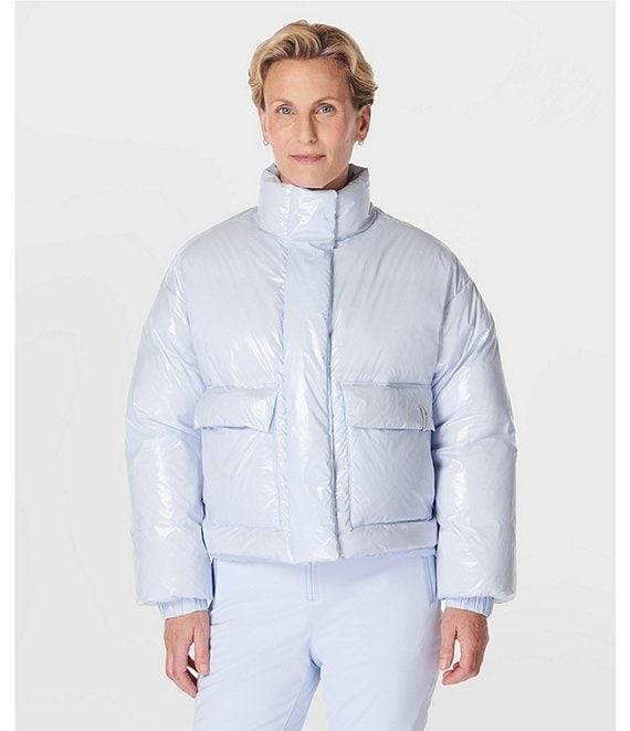Sweaty Betty High Shine Water Resistant Cropped Puffer Ski Jacket Product Image