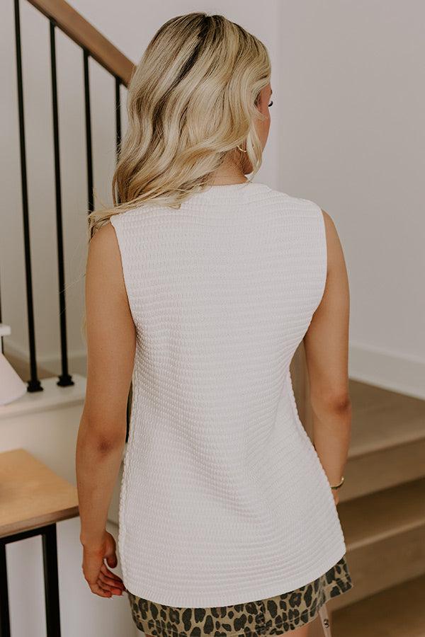 Charmed Moment Knit Vest Top Product Image