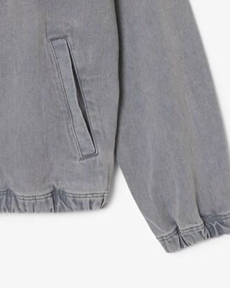 Washed Effect Denim Hooded Jacket Product Image