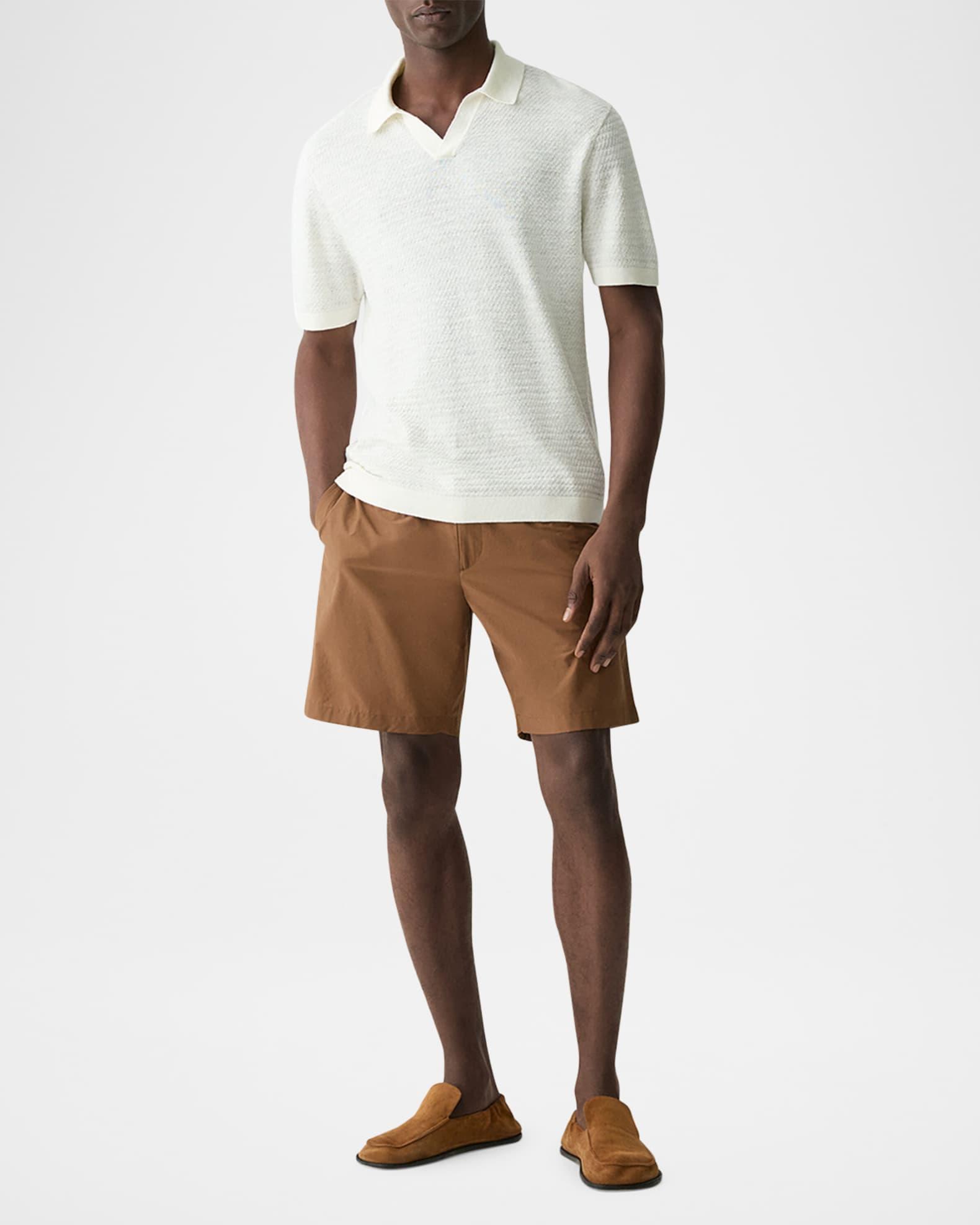 Men's Brenan Knit Short-Sleeve Johnny Collar Polo Sweater Product Image