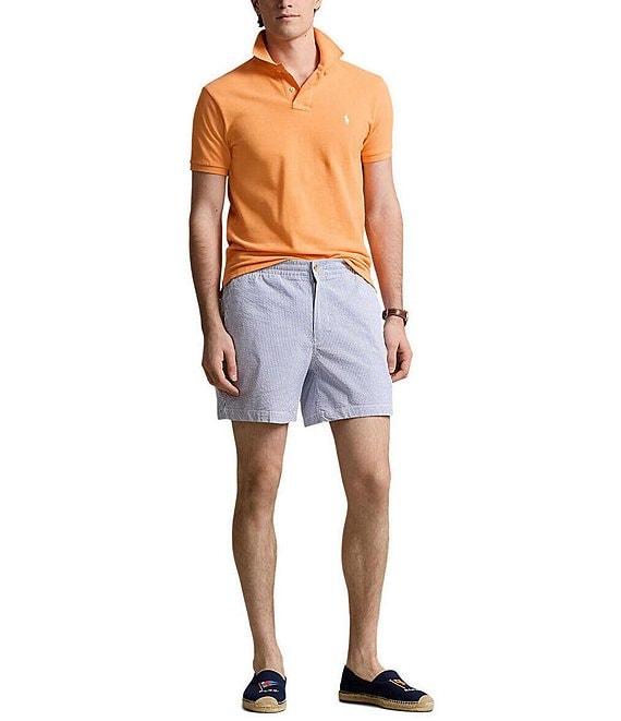 Polo Ralph Lauren Classic Fit Prepster Seersucker 6#double; Inseam Shorts Product Image