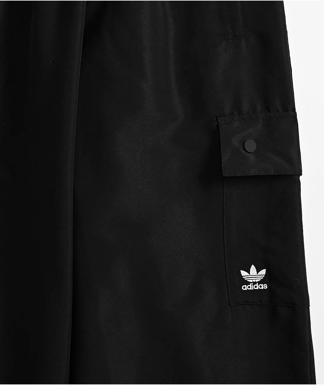 adidas Essentials Woven Black Cargo Pants Product Image