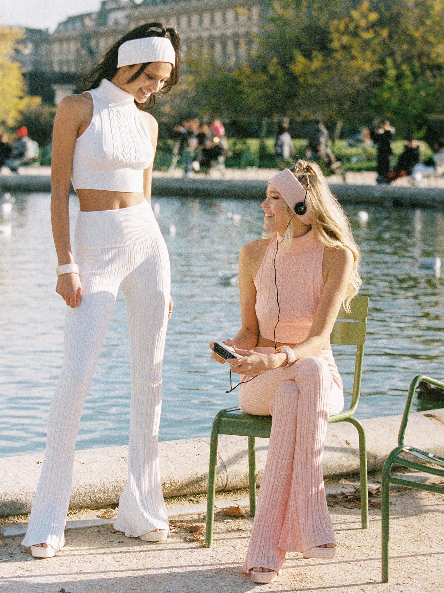 Janelle Knit Top (Peach) (Final Sale) Product Image