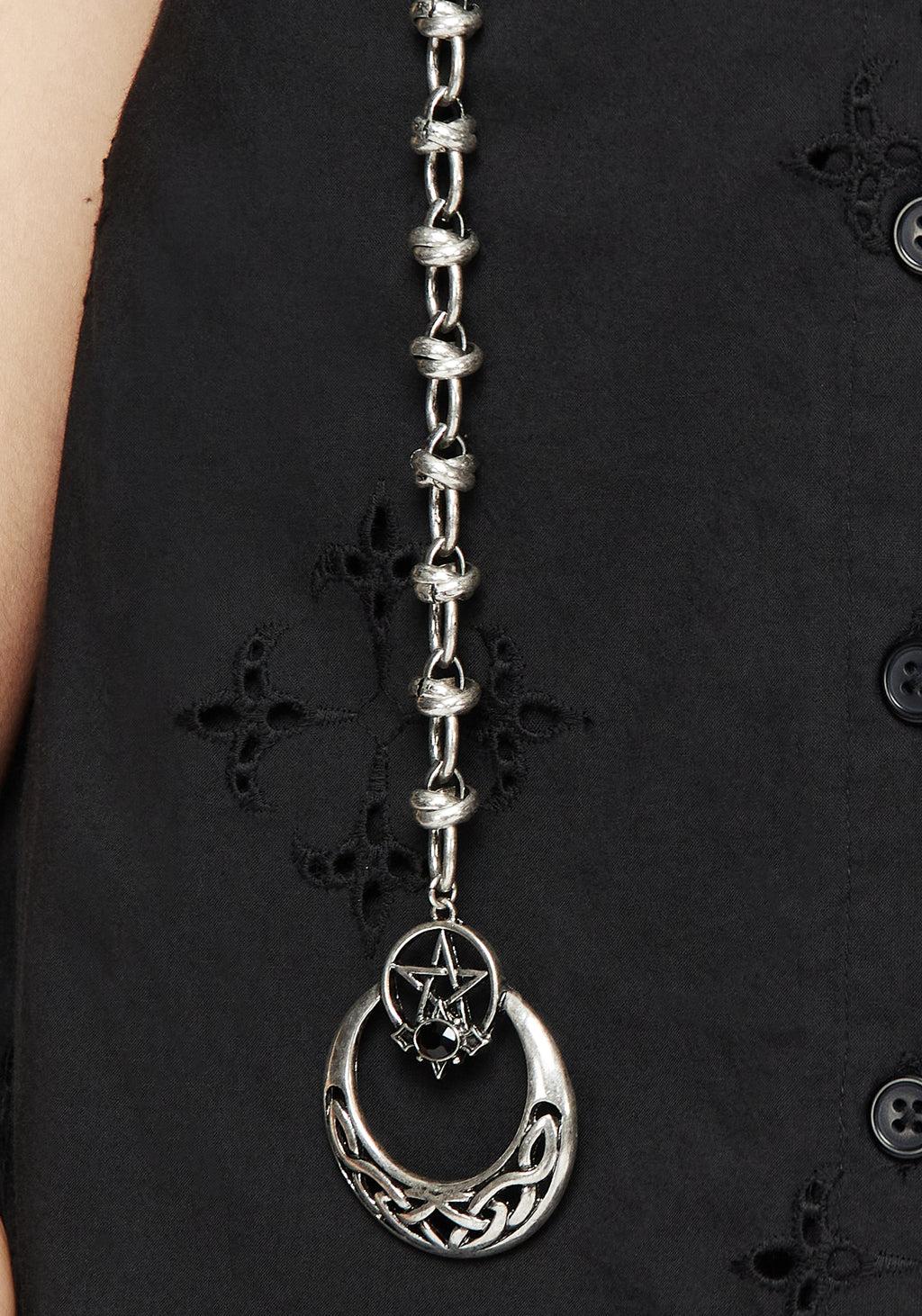 Druantia Pentagram Moon Chain Belt Product Image