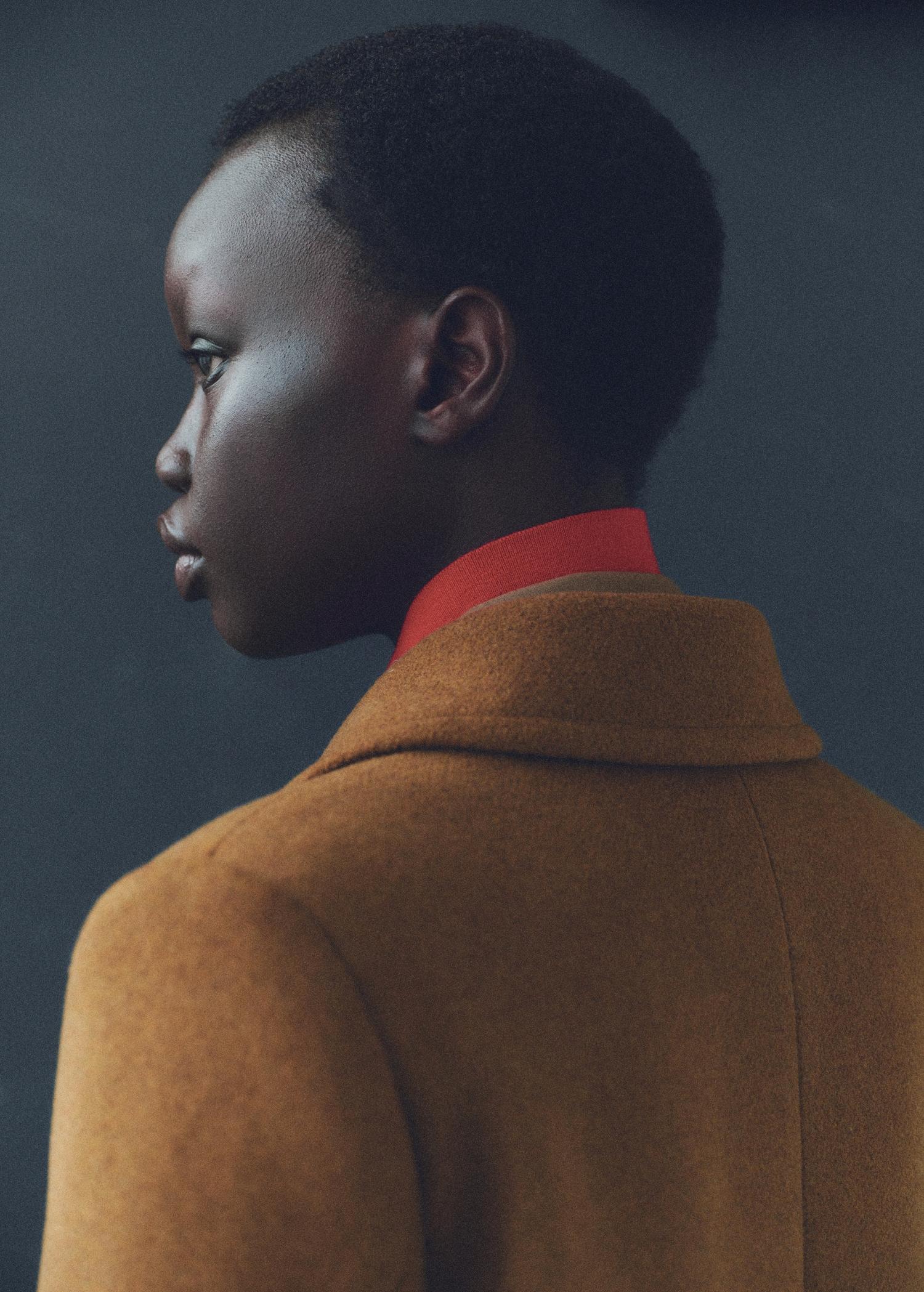 Double-breasted wool coat - Women | MANGO USA Product Image