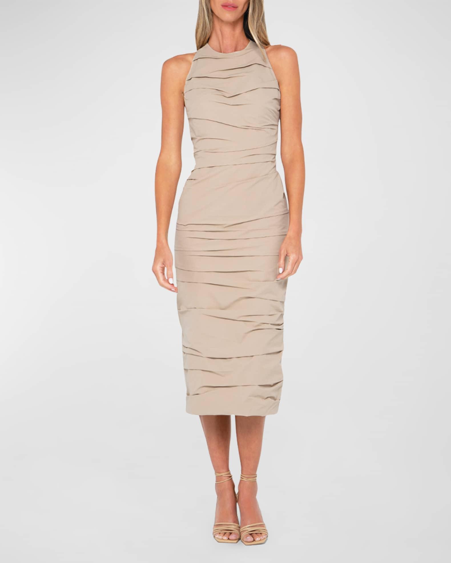 Birkin Gathered Midi Dress Product Image