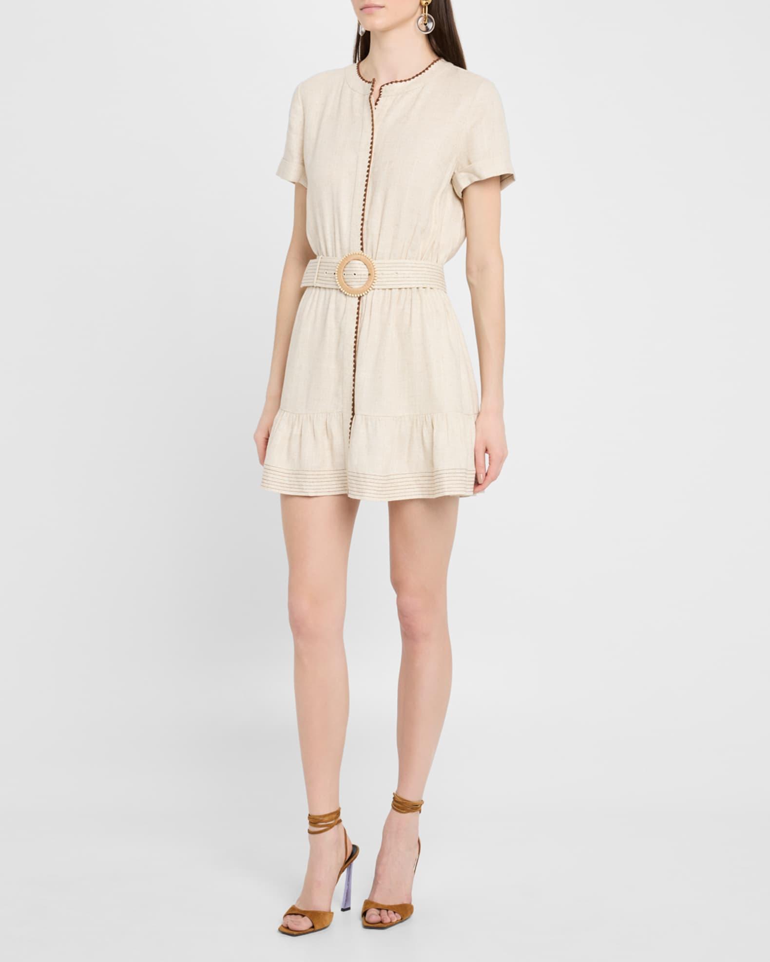 Beatriz Belted Mini Shirtdress Product Image