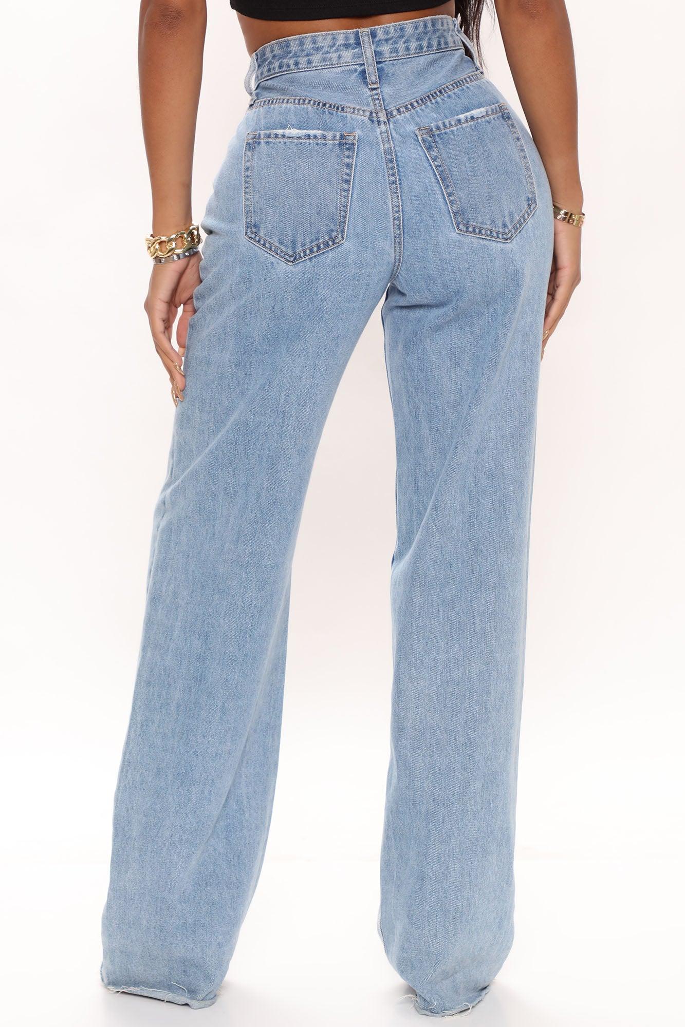 Winona 90's Wide Leg Jeans - Medium Blue Wash Product Image