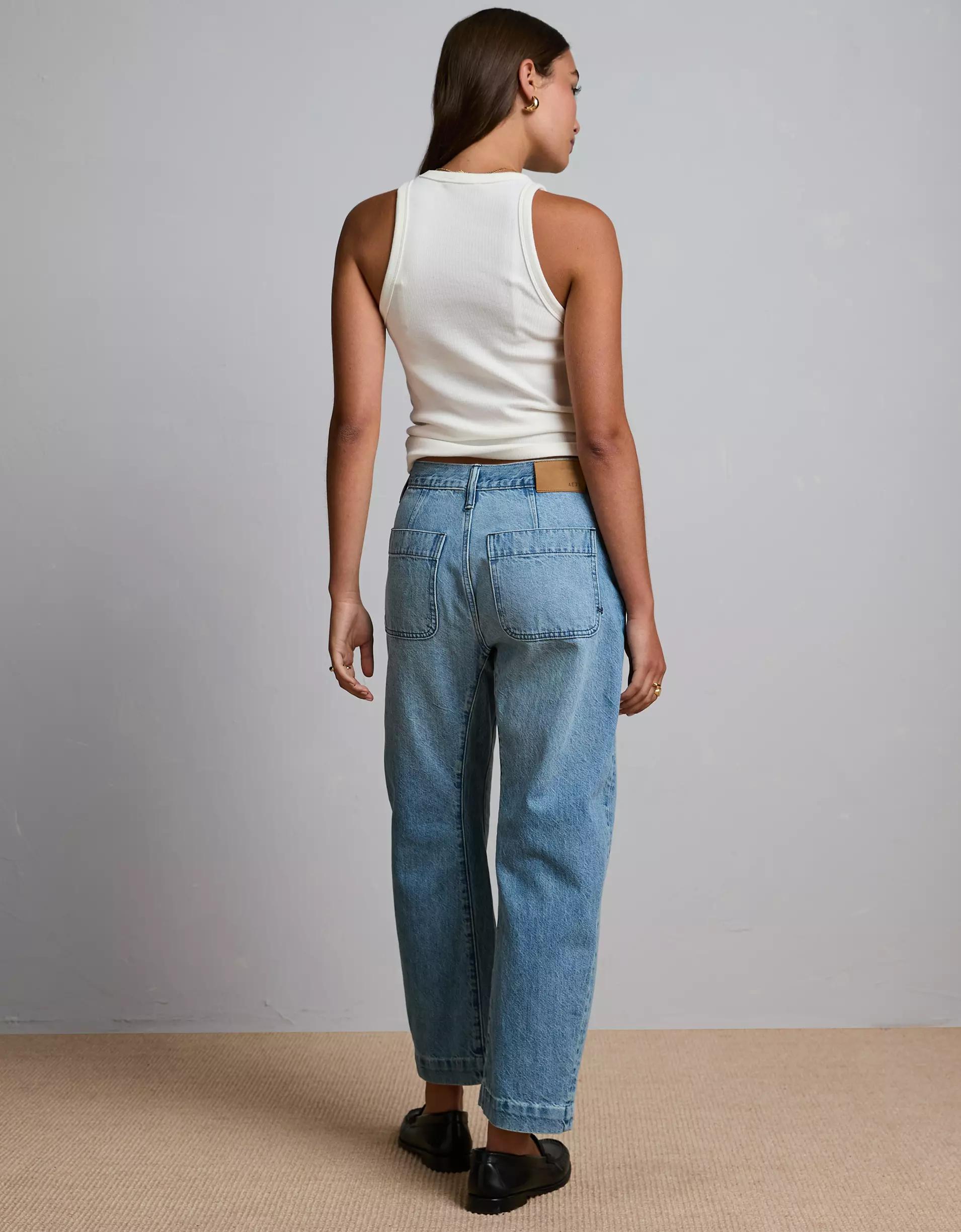 AE77 Premium Barrel Jean Product Image