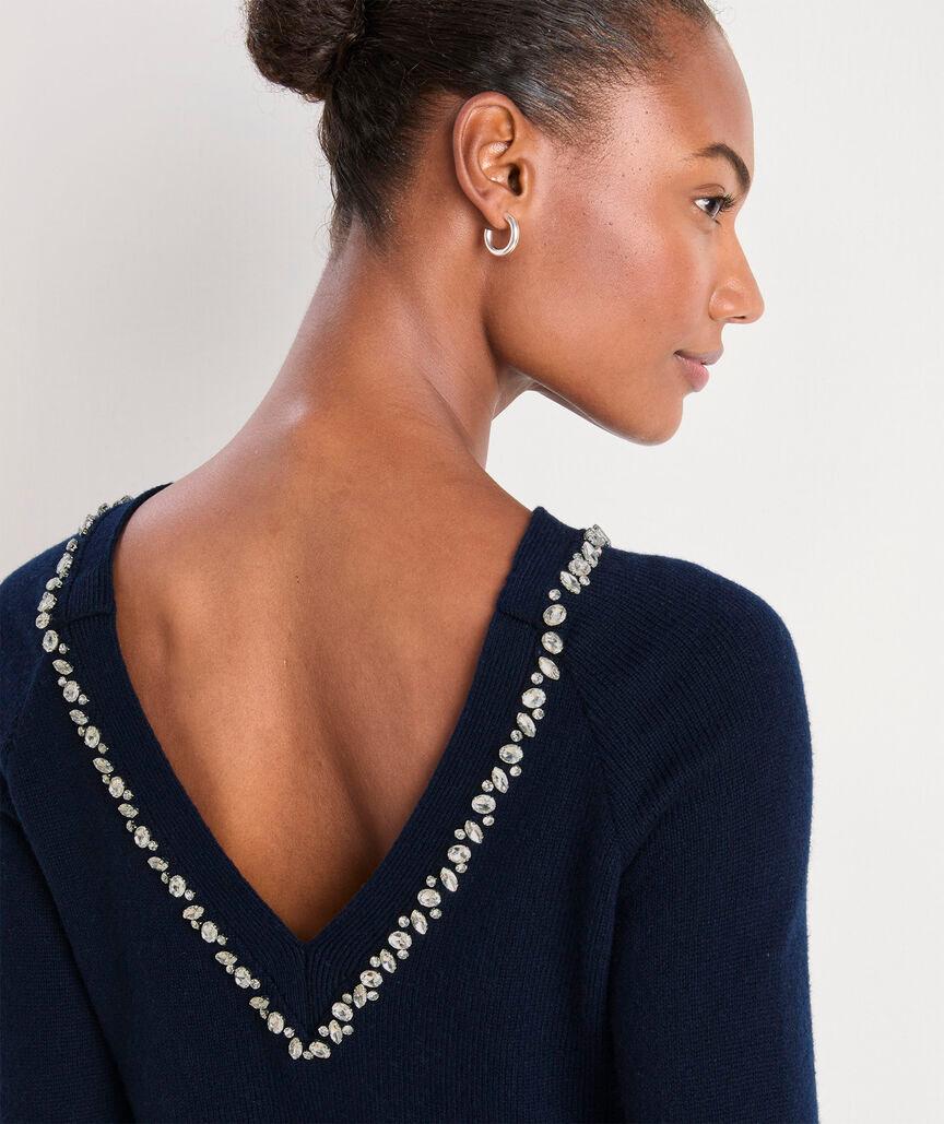 Rhinestone Embellished Sweater Product Image
