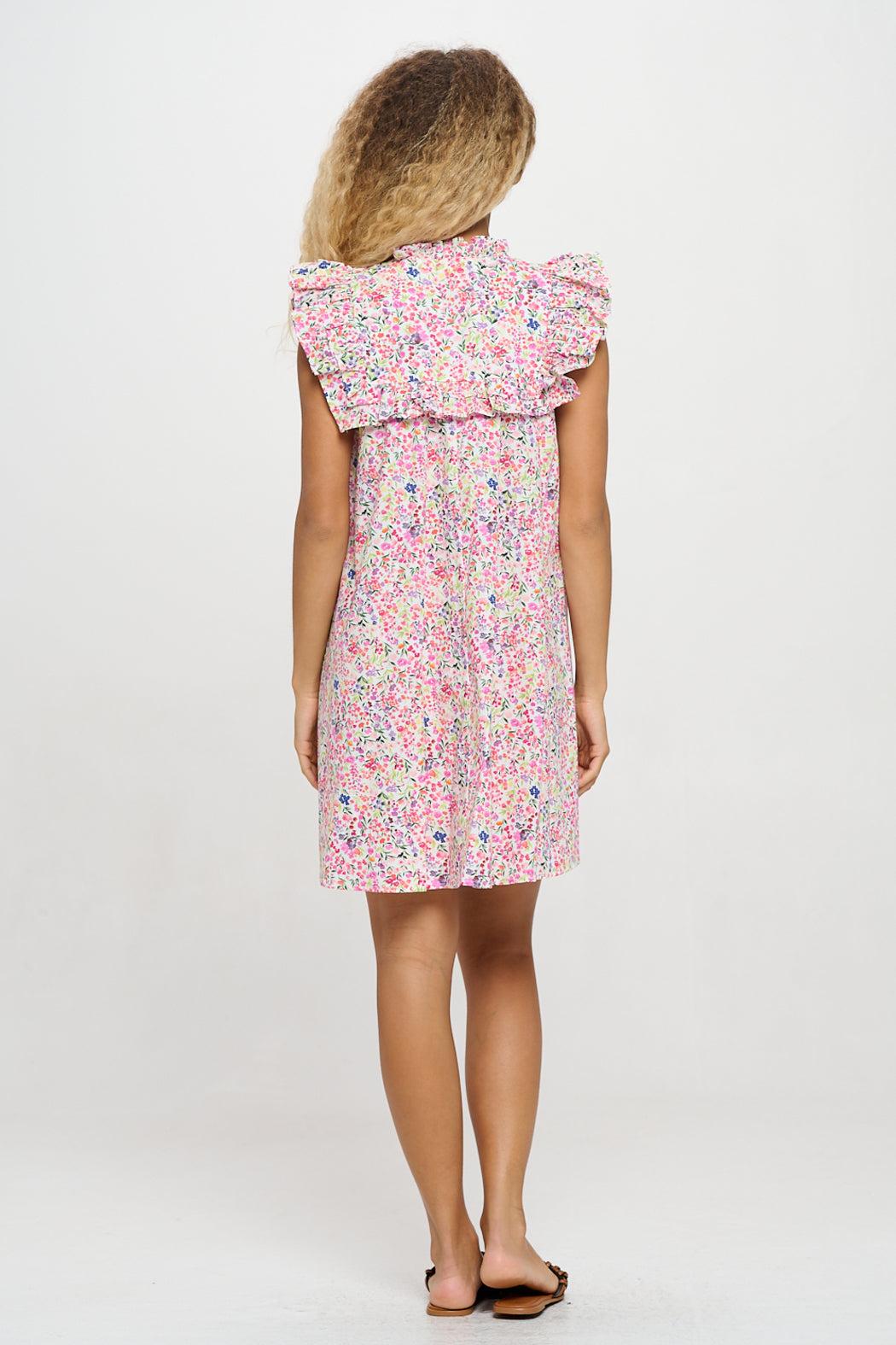 Petal Mosaic Short Dress Product Image