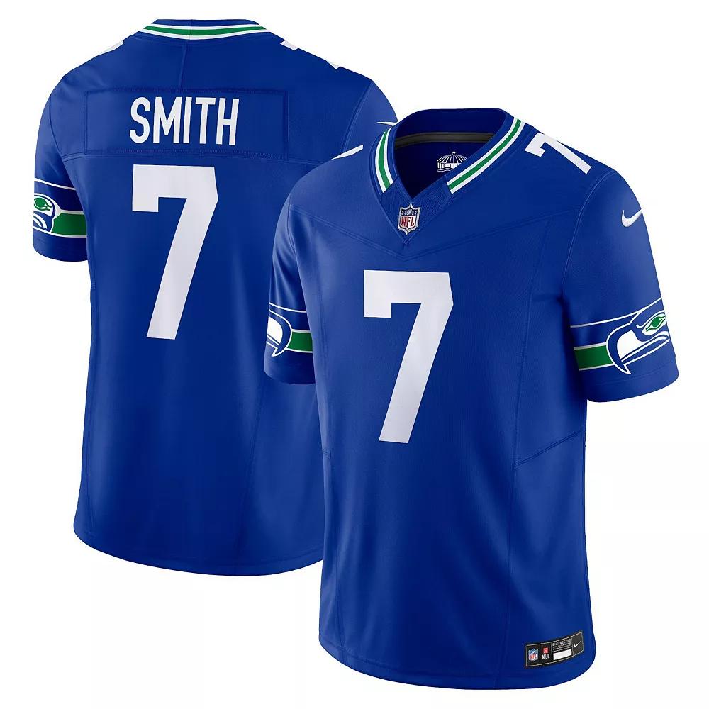 Men's Nike Geno Smith Royal Seattle Seahawks Alternate Vapor F.U.S.E. Limited Jersey, Size: 3XL, Blue Product Image