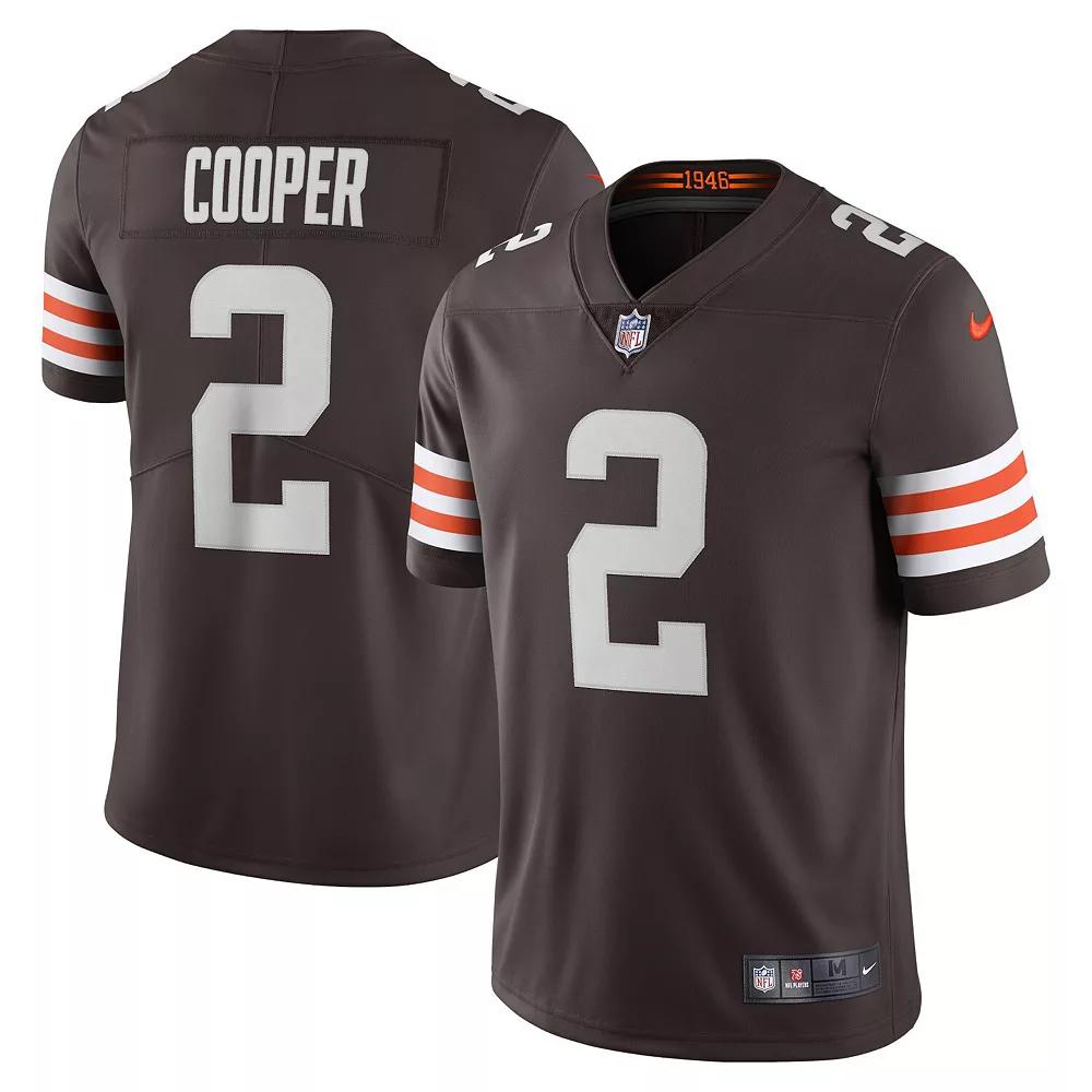 Men's Nike Amari Cooper Brown Cleveland Browns Vapor Limited Jersey, Size: 3XL Product Image